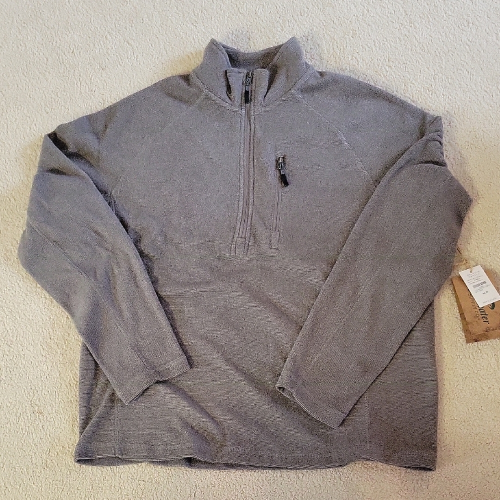 Stillwater Men's Gray Quarter-Zip Sweater